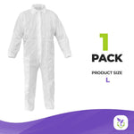 Load image into Gallery viewer, Medical Full Body Suit Disposable Coveralls Paint Suit Large Size 40gsm with Zip