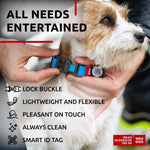 Load image into Gallery viewer, Waterproof Dog Collar Adjustable Dog Collar for Large Dogs Small and Medium Dogs Breakaway Dog Collar Waterproof with Plastic Buckle and QR Dog Tag Boy & Girl Dog Collars (Blue)