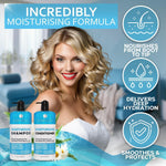 Load image into Gallery viewer, Moisturizing Shampoo and Conditioner Set Sulfate Free Care for Women and Men Hydrating Deep Moisture Duo with Shea Butter Salon Grade Color Safe Ideal for Curly Hair and Dry Split Ends