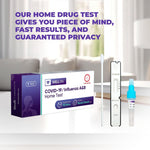 Load image into Gallery viewer, 1 Pack WELLlife COVID19/Influenza A&B at Home Self Test FDA Authorized EasytoUse OTC Flu & Covid Home Test, Fast 10Min Results with NonInvasive Nasal Swab