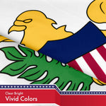 Load image into Gallery viewer, G128 Combo Pack: USA American Flag 3x5 Ft 150D Printed Stars & U.S. Virgin Islands Flag 3x5 Ft 150D Printed