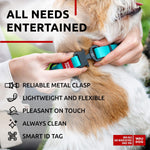 Load image into Gallery viewer, Waterproof Dog Collar Adjustable Glow Dog Collar for Large Dogs Small and Medium Dogs Heavy Duty Dog Collars with Durable Metal Clasp and QR Dog Tag Glow in The Dark Dog Collars