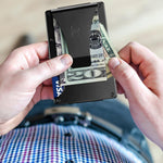Load image into Gallery viewer, Money Clip RFID Blocking Wallet Slim Carbon Fiber Card Holder Metal Men''s Gift