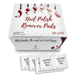 Load image into Gallery viewer, Nail Polish Remover Pads Pack of 100 Nail Polish Remover Wipes 2 ply Non Acetone