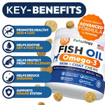 Load image into Gallery viewer, Omega 3 Fish Oil for Dogs 170 Chews Dogs Itchy Skin Allergy Relief Skin Coat