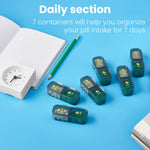 Load image into Gallery viewer, Weekly Medicine Organizer Pill Box Am Pm Pill Case 7 Day Pill Holder 2 Times A