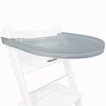 Load image into Gallery viewer, High Chair Tray for Stokke Tripp Trapp Clear No Baby Set Neede Suction Surface Snap on BPA Free.
