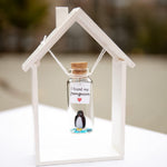 Load image into Gallery viewer, Cute Girlfriend and Boyfriend Gifts Personalized Anniversary Present for Her Him Custom Birthday Gift Idea for Women Men (Black and White Penguin I Found My Penguin in Wooden Frame)