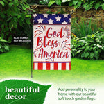 Load image into Gallery viewer, Garden Flag God Bless America USA Flag Accent 12x18 Inch Patriotic Printed