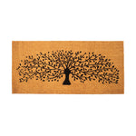 Load image into Gallery viewer, Extra Large Floor Mat for Patio Decor Coco Coir Mats with PVC Backing Non Slip Mat for Farmhouse and Home Decor Rustic Patio Mat with Beautiful Tree Print Beige 47 x22