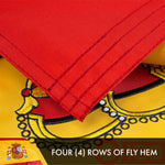 Load image into Gallery viewer, G128 Spain (Spanish) Flag 3x5 feet Double Sided Embroidered 210D Indoor/Outdoor, Brass Grommets, Heavy Duty Polyester