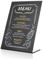 Load image into Gallery viewer, Small Tabletop Chalkboard Sign 6x8 inch Mini Tabletop Chalkboard Sign Small Blackboard with Stand Chalkboard Stand Table Black Table Menu Stand Table Top Chalk Board Table Top Chalk Easel
