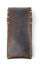 Load image into Gallery viewer, Leather Eyeglass Case Genuine Leather Protects Sunglasses Eyeglasses Pouch