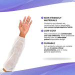 Load image into Gallery viewer, Disposable Sleeve Protectors for Arms 18 Inch Pack of 100 White Sleeve Covers