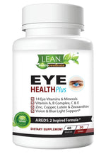 Load image into Gallery viewer, Areds 2 Eye Health Plus w Copper Vitamin A B C E Lutein & Zeaxanthin Quercetin Zinc Bilberry Extract Biotin Sight Care Dryness Strain Night Vision Supplement for Adults 60 capsule