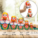 Load image into Gallery viewer, Russian Nesting Dolls Set of 7 pcs Matryoshka Doll in Belarussian Traditional