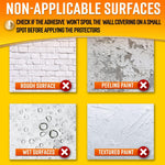 Load image into Gallery viewer, Wall Protector Sheets for Painted Wall. Clear Plastic Adhesive Film Stickers