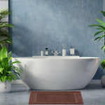 Load image into Gallery viewer, Luxury 2 Pack Bath Mat Floor Towel Set Absorbent Cotton Hotel Spa 22x34 in Brown
