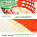 Load image into Gallery viewer, G128 Combo Pack: Garden Flag Stand Black 36 in x 16 in & Garden Flag Merry Christmas Decoration Santa Gnome with Present 12x18 Double Sided Blockout Fabric