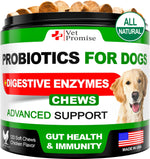 Load image into Gallery viewer, Probiotics for Dogs 120 Chews Digestive Enzymes Itchy Skin Support