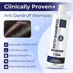 Load image into Gallery viewer, Anti Dandruff Shampoo pack 2 with Scalp Brush Sulfate Free Medicated Clarifying