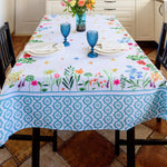 Load image into Gallery viewer, Floral Color Rectangle Tablecloth 60x84 inch Non Iron Stain Resistant Polyester