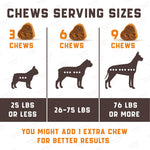 Load image into Gallery viewer, Natural Calming Chews for Dogs with Hemp Oil and Valerian Root (Peanut Butter