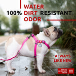 Load image into Gallery viewer, Waterproof Dog Harness Adjustable Dog Harness for Large Dogs Small and Medium Dogs Heavy Duty Dog Harness with Durable Metal Clasp and QR Dog Tag Boy & Girl Dog Harness Pink (20 32in)