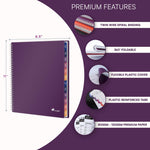 Load image into Gallery viewer, 2026 Appointment Book Planner 8.5 x 11 inch Large Purple Tabbed Daily Hourly Weekly Planner Schedule Book 15 Minute time Slots Business & Personal Planner Jan 2026 Dec 2026 Purple