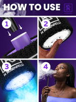 Load image into Gallery viewer, Purple Mini Hookah Pump Hookah Starter with 1000 mAh Rechargeable Battery Kit