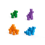 Load image into Gallery viewer, PIXIO Mini Dinos 80 Magnetic Blocks in 4 Colors
