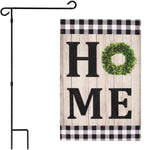 Load image into Gallery viewer, Combo Pack Garden Flag Stand Black 36x16 in and Garden Flag Everyday Decoration