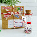 Load image into Gallery viewer, Cute Anniversary Present For Girlfriend or Boyfriend Unique Game Inspired Romantic Bottle Anniversary Love Wish Jar (Craft Box My Best Catch)