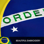 Load image into Gallery viewer, Brazil Brazilian Flag 3x5 Ft 2Pack Doublesided Embroidered Polyester By G128