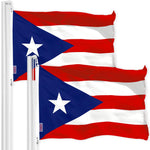 Load image into Gallery viewer, Puerto Rico PR Flag 3x5 Ft 2Pack 150D Printed Polyester By G128