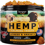 Load image into Gallery viewer, Calming Chews for Dogs with Hemp Oil Aid During Thunderstorms Separation Car
