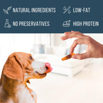 Load image into Gallery viewer, Chicken Jerky Dog Treats Human Grade Grain Free Organic Meat All Natural High Protein Dried Strips Best Chews for Training Small & Large Dogs Bulk Soft Pack Made for USA 24 Oz. (Sweet Potato)