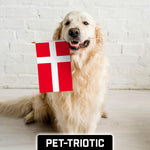 Load image into Gallery viewer, G128 24 Pack Handheld Denmark Danish Stick Flags 12x18 In Printed 150D Polyester, Country Flag, Solid Wooden Stick, Spear Gold Tip