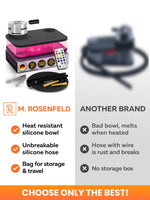 Load image into Gallery viewer, Portable Hookah Set With Everything Black Portable Hookah Set for Travel with Flat Hookah Box Portable Hookah Kit with Charcoal Holder & Coal Cover Travel Shisha Hookah Set