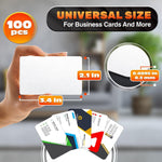 Load image into Gallery viewer, 100 Pcs Sublimation Business Card Blanks – Double Sided Aluminum Alloy Cards Pearl Color Thin & Smooth Sublimation Blanks for Printing & Personalization