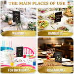Load image into Gallery viewer, Black Table Numbers 1 30 for Wedding Reception with Gold Foil Table Number Cards 4x6 with Head & Gift Table Restaurant Table Numbers Wedding Numbers for Tables Card Stock Wedding Table Numbers