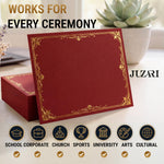 Load image into Gallery viewer, 50 Pack Premium Burgundy Certificate Holders 8.5 x 11 inch Heavyweight 300gsm Cardstock Diploma Holder & Certificate Folder Award Certificate Folders for Graduation with Gold Foil Diploma Cover