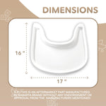 Load image into Gallery viewer, High Chair Tray Glossy White Compatible with Stokke Trip Trap Chair Ergonomic Curved Design BPA Free Easy to Assemble