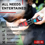 Load image into Gallery viewer, Waterproof Dog Collar 9-14 inch Neck x 3/5 inch Wide Plastic Buckle Adjustable Dog Collar for Large Dogs Small and Medium Dogs Breakaway Dog Collar Waterproof with Plastic Buckle and QR Dog Tag Boy & Girl Dog Collars (Red)