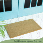 Load image into Gallery viewer, Pack of 2 Welcome Natural Coir Doormats Non Slip PVC Backing Indoor Outdoor Use for Home Office Patio & Entryway Decor Beige 30 x17