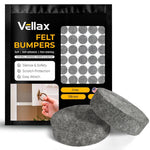 Load image into Gallery viewer, Felt Pads for Cabinet Doors 04 Diameter 128 PCS Grey Self Adhesive Felt Bumpers Felt Dots to Protect Glass Furniture Walls & Floor Door Bumpers to Prevent Slamming