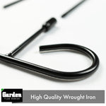 Load image into Gallery viewer, G128 Garden Flag Stand Flagpole 36x15 Black Wrought Iron Stand