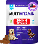 Load image into Gallery viewer, 20 in 1 Dog Multivitamin with Glucosamine Chewable Dog Vitamins and Supplements Senior & Puppy Multivitamin Chews for Pet Hip & Joint Support Immunity Mobility Skin Digestion 70 Soft Treats
