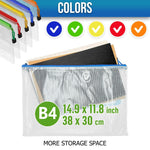 Load image into Gallery viewer, 32 Pack Large Mesh Zipper Pouch B4 12x15in Game Bags for Puzzle and Toy Storage Bags Board Game Storage Zip Plastic Mesh Bags for Toys & Playroom Organization and Storage Zippered Pouches Folder