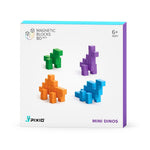 Load image into Gallery viewer, PIXIO Mini Dinos 80 Magnetic Blocks in 4 Colors